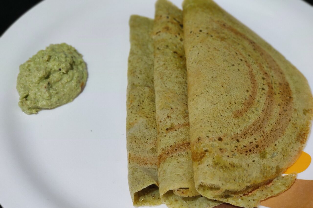 Pesarattu [green gram dosa] | Moong Bean Dosa | Hesaru Kalu dosa