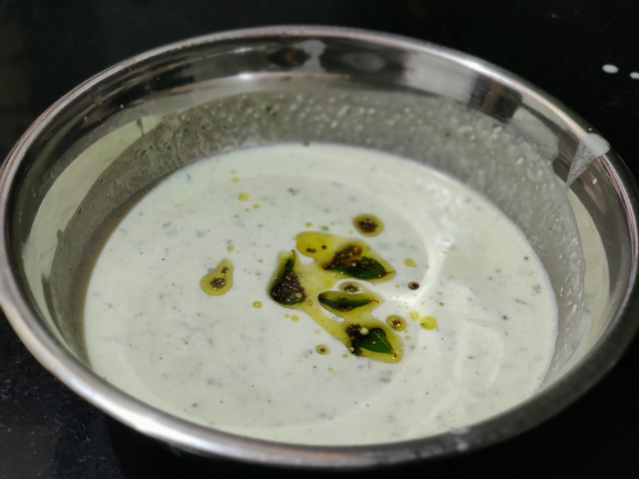 Timare tambli | Brahmi leaves tambli | Curd recipe - Bhojanashale